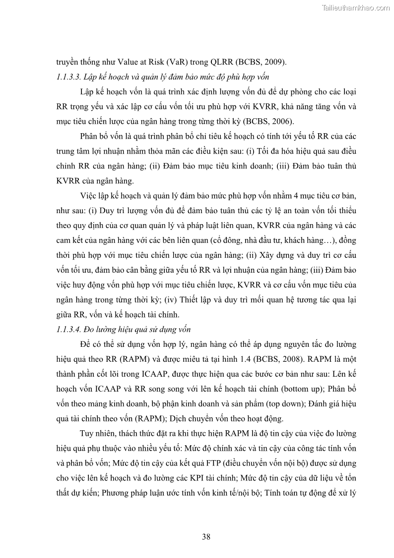 Luận án tiến sĩ kinh tế Khung đánh giá an toàn vốn nội bộ ICAAP của Ngân hàng Thương mại cổ phần Công thương Việt Nam - 5 Trang 49