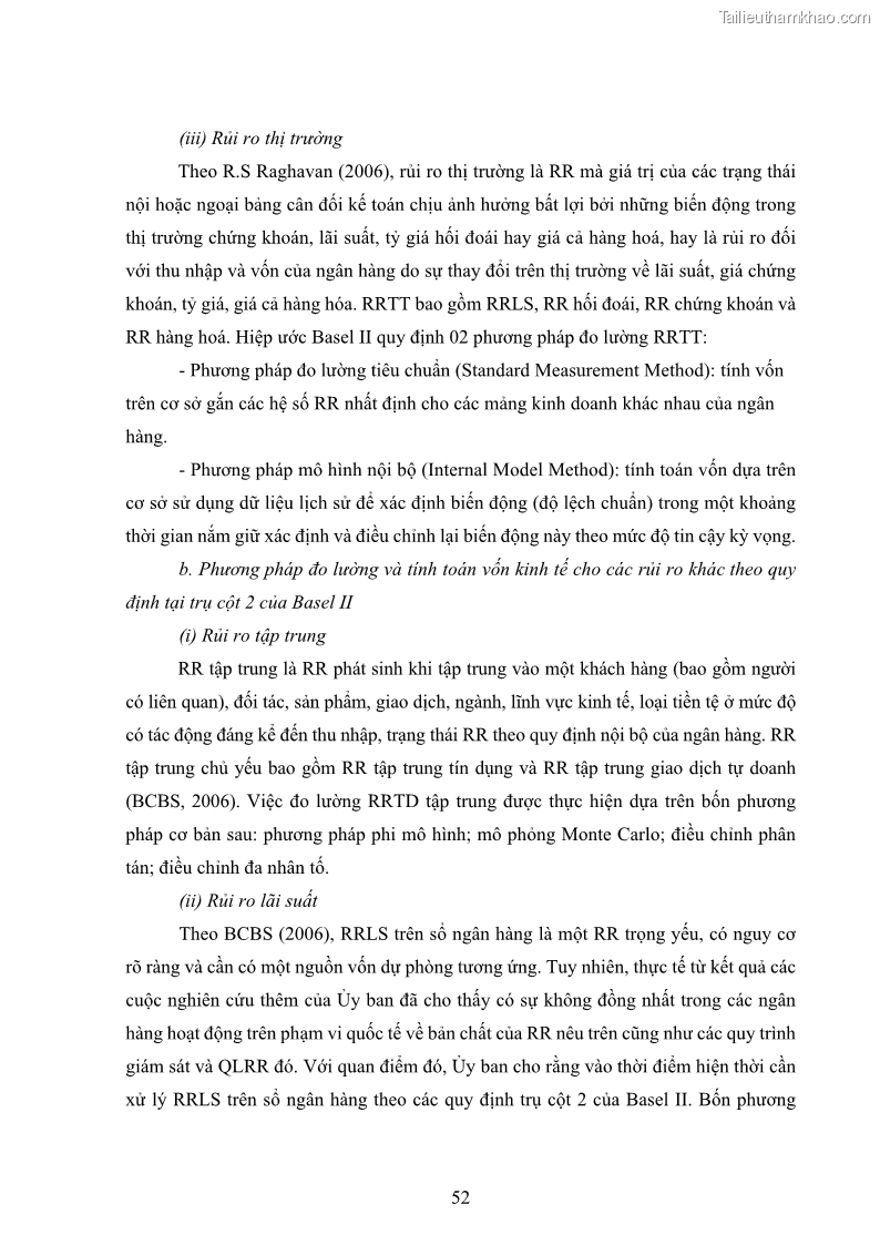 Luận án tiến sĩ kinh tế Khung đánh giá an toàn vốn nội bộ ICAAP của Ngân hàng Thương mại cổ phần Công thương Việt Nam - 6 Trang 63