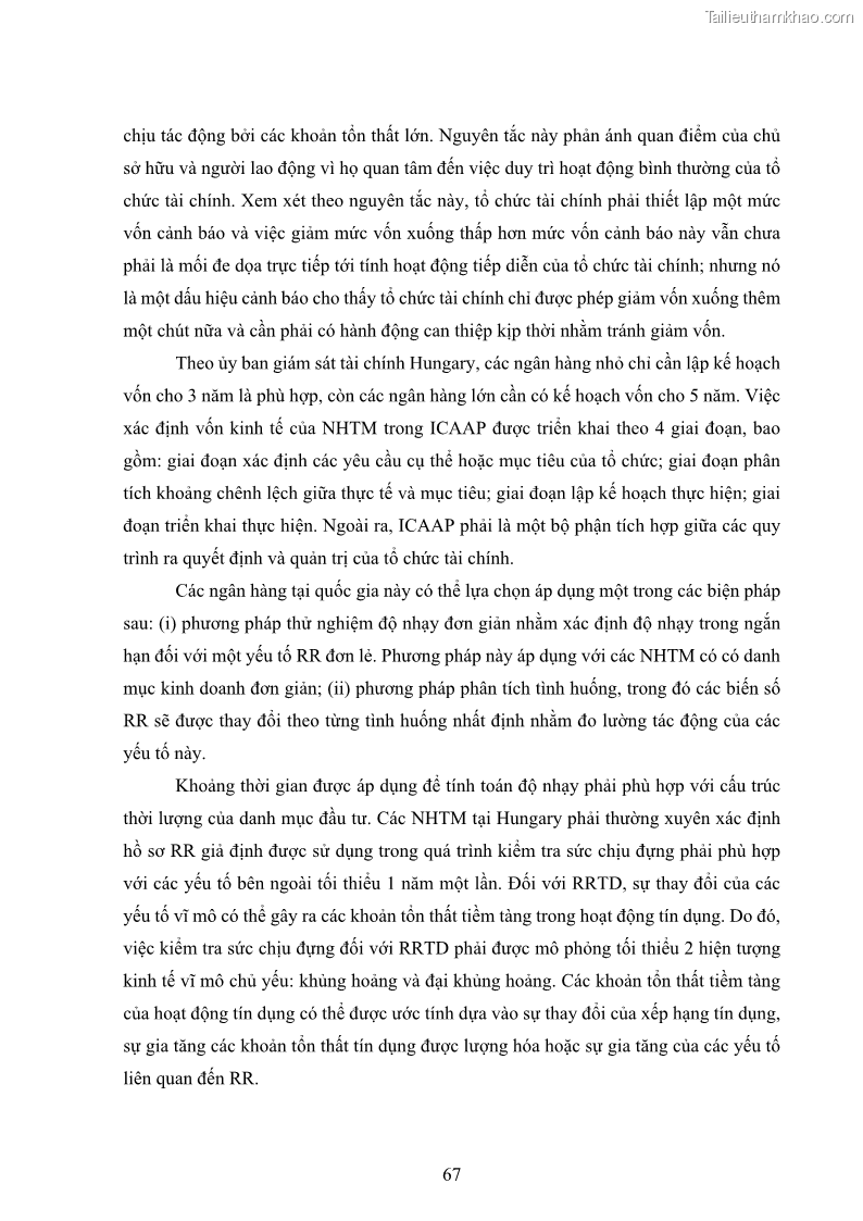 Luận án tiến sĩ kinh tế Khung đánh giá an toàn vốn nội bộ ICAAP của Ngân hàng Thương mại cổ phần Công thương Việt Nam - 7 Trang 78