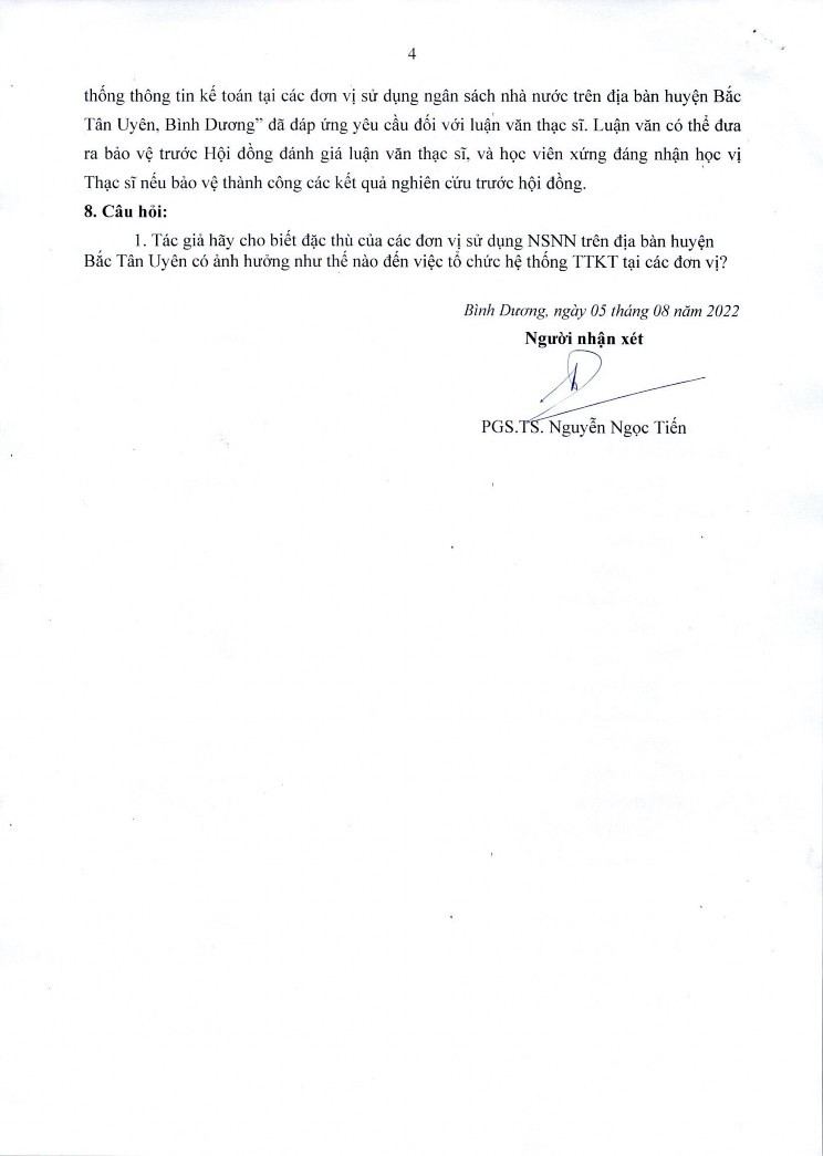 Nâng cao hiệu quả tổ chức hệ thống thông tin kế toán tại các đơn vị sử dụng ngân sách nhà nước trên địa bàn huyện Bắc Tân Uyên Bình Dương 16 3