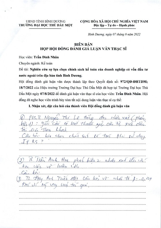Nghiên cứu sự lựa chọn chính sách kế toán của doanh nghiệp có vốn đầu tư nước ngoài trên địa bàn tỉnh Bình Dương 17 1