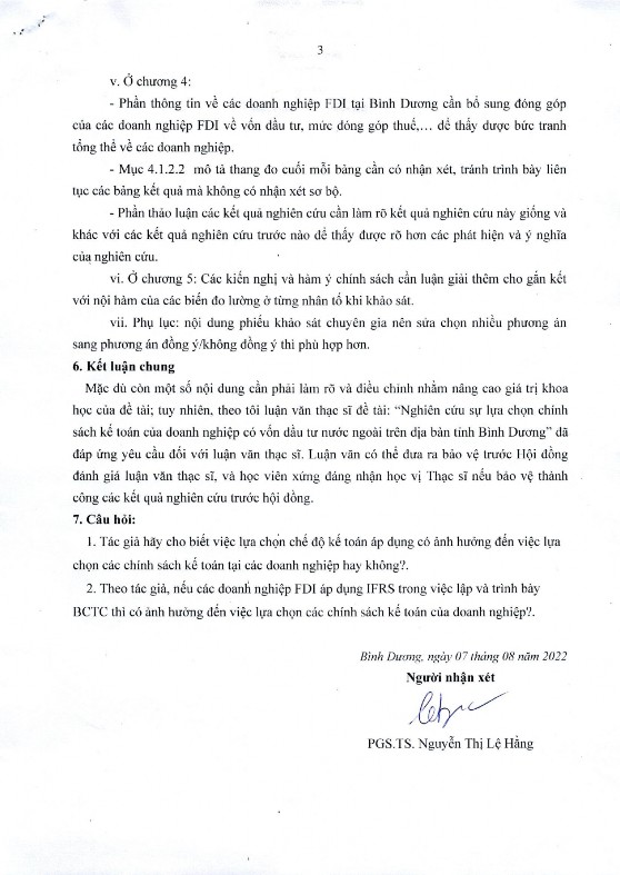 Nghiên cứu sự lựa chọn chính sách kế toán của doanh nghiệp có vốn đầu tư nước ngoài trên địa bàn tỉnh Bình Dương 17 7