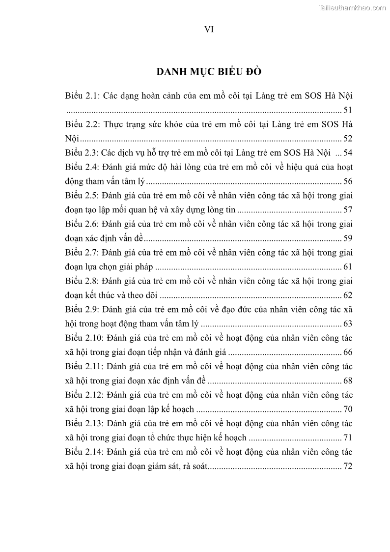 Luận văn thạc sĩ công tác xã hội Công tác xã hội cá nhân trong trợ giúp trẻ em mồ côi tại Làng trẻ em SOS Hà Nội - 1 Trang 10