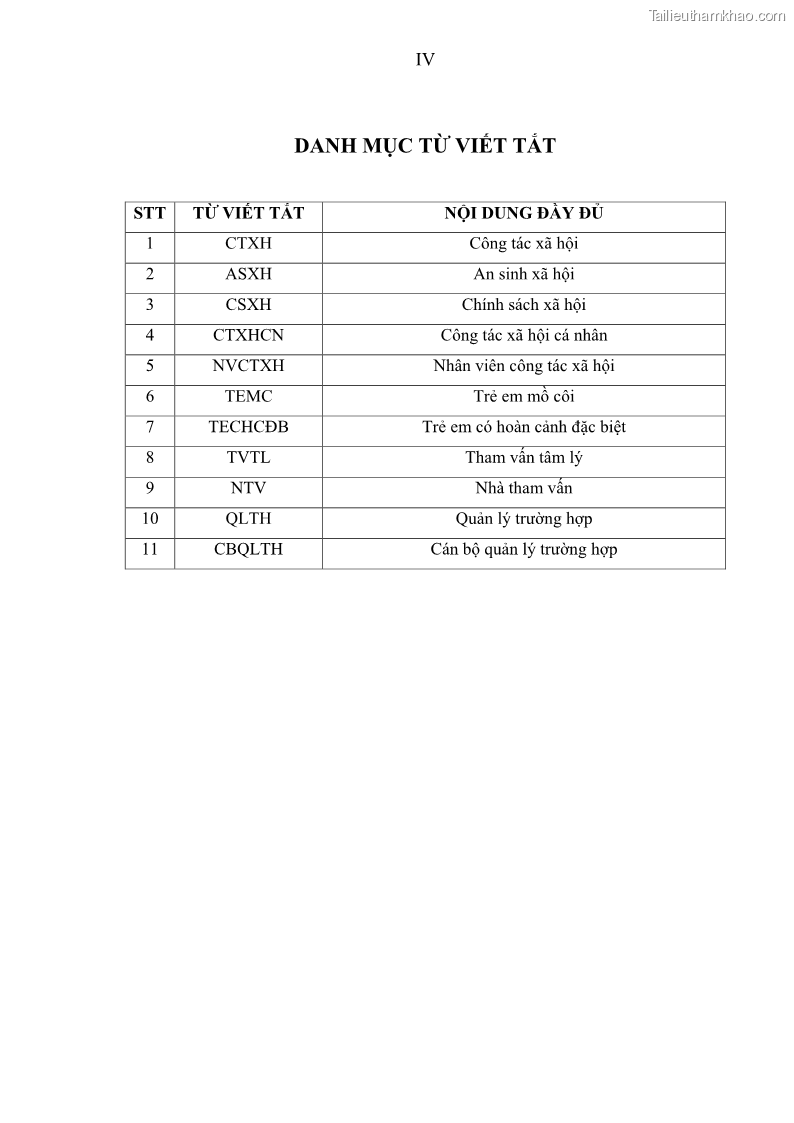 Luận văn thạc sĩ công tác xã hội Công tác xã hội cá nhân trong trợ giúp trẻ em mồ côi tại Làng trẻ em SOS Hà Nội - 1 Trang 8