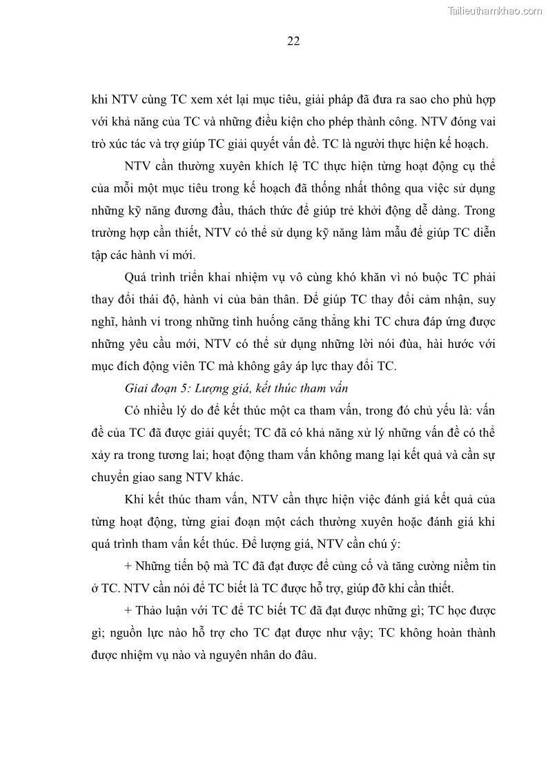 Luận văn thạc sĩ công tác xã hội Công tác xã hội cá nhân trong trợ giúp trẻ em mồ côi tại Làng trẻ em SOS Hà Nội - 3 Trang 32