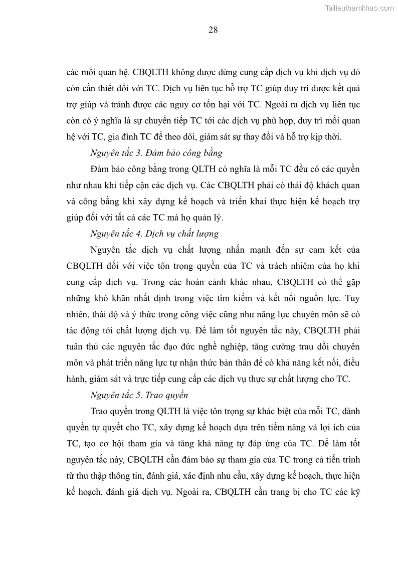 Luận văn thạc sĩ công tác xã hội Công tác xã hội cá nhân trong trợ giúp trẻ em mồ côi tại Làng trẻ em SOS Hà Nội - 4 Trang 38
