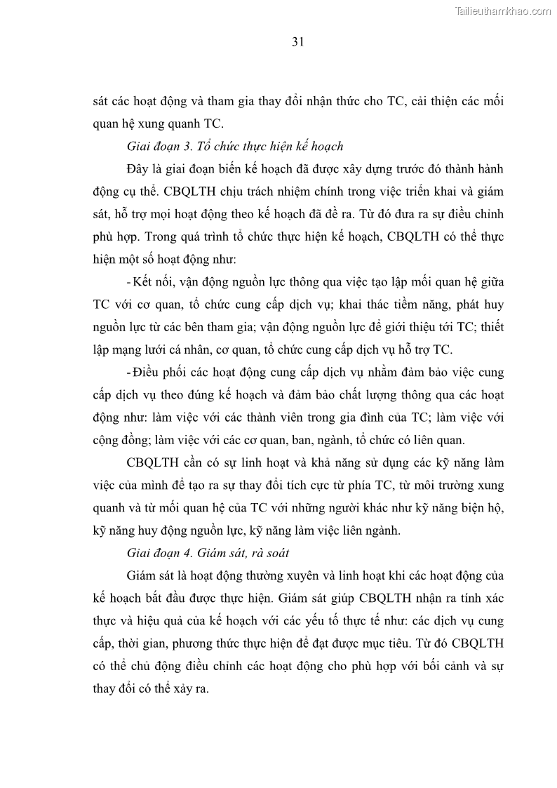 Luận văn thạc sĩ công tác xã hội Công tác xã hội cá nhân trong trợ giúp trẻ em mồ côi tại Làng trẻ em SOS Hà Nội - 4 Trang 41