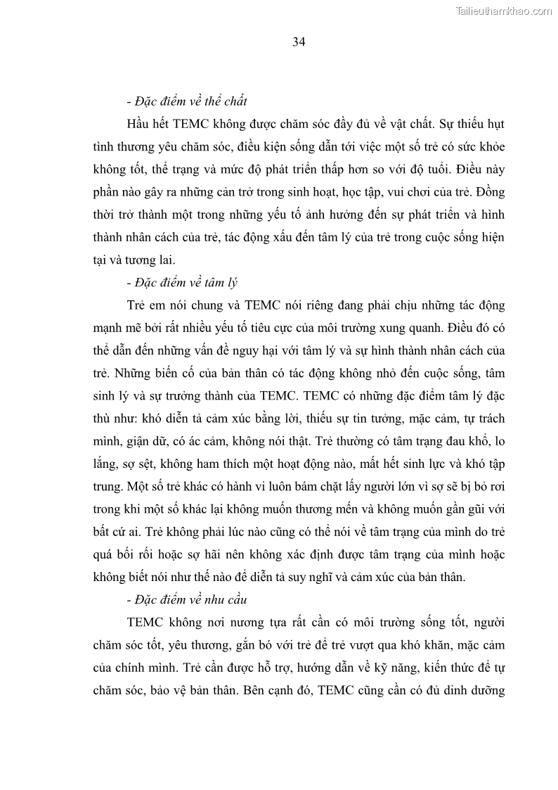 Luận văn thạc sĩ công tác xã hội Công tác xã hội cá nhân trong trợ giúp trẻ em mồ côi tại Làng trẻ em SOS Hà Nội - 4 Trang 44