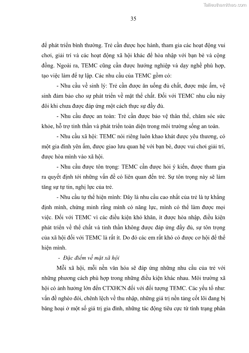 Luận văn thạc sĩ công tác xã hội Công tác xã hội cá nhân trong trợ giúp trẻ em mồ côi tại Làng trẻ em SOS Hà Nội - 4 Trang 45