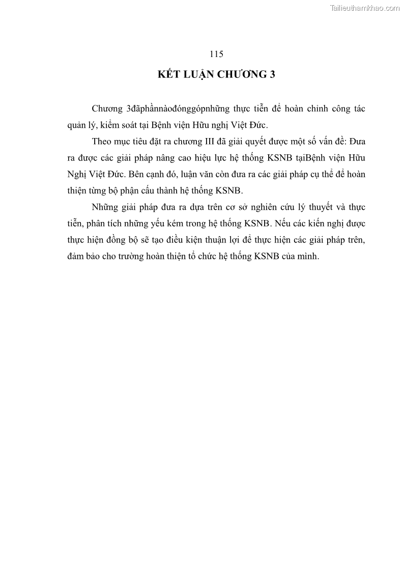Luận văn thạc sĩ kế toán Hoàn thiện hệ thống kiểm soát nội bộ tại Bệnh viện Hữu nghị Việt Đức - 11 Trang 123