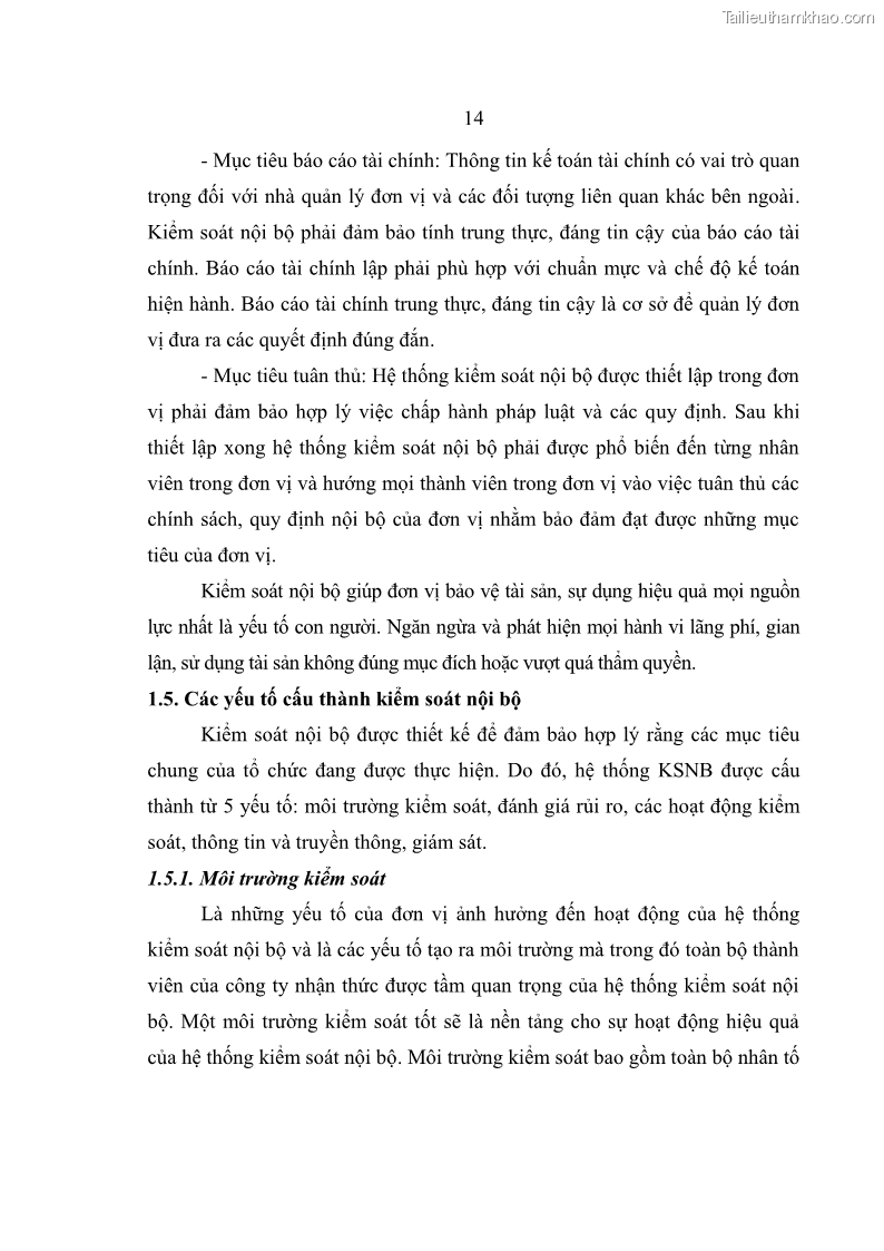 Luận văn thạc sĩ kế toán Hoàn thiện hệ thống kiểm soát nội bộ tại Bệnh viện Hữu nghị Việt Đức - 2 Trang 22