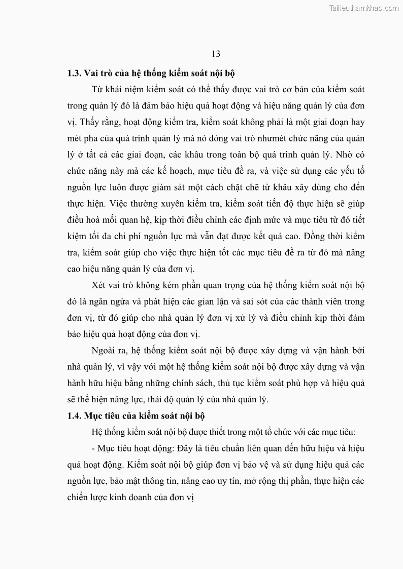 Luận văn thạc sĩ kế toán Hoàn thiện hệ thống kiểm soát nội bộ tại Bệnh viện Hữu nghị Việt Đức - 2 Trang 21