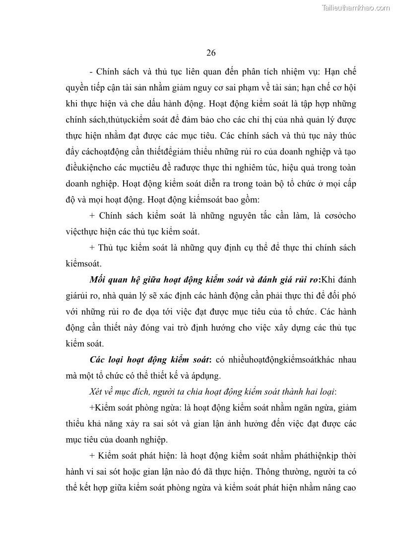 Luận văn thạc sĩ kế toán Hoàn thiện hệ thống kiểm soát nội bộ tại Bệnh viện Hữu nghị Việt Đức - 3 Trang 34