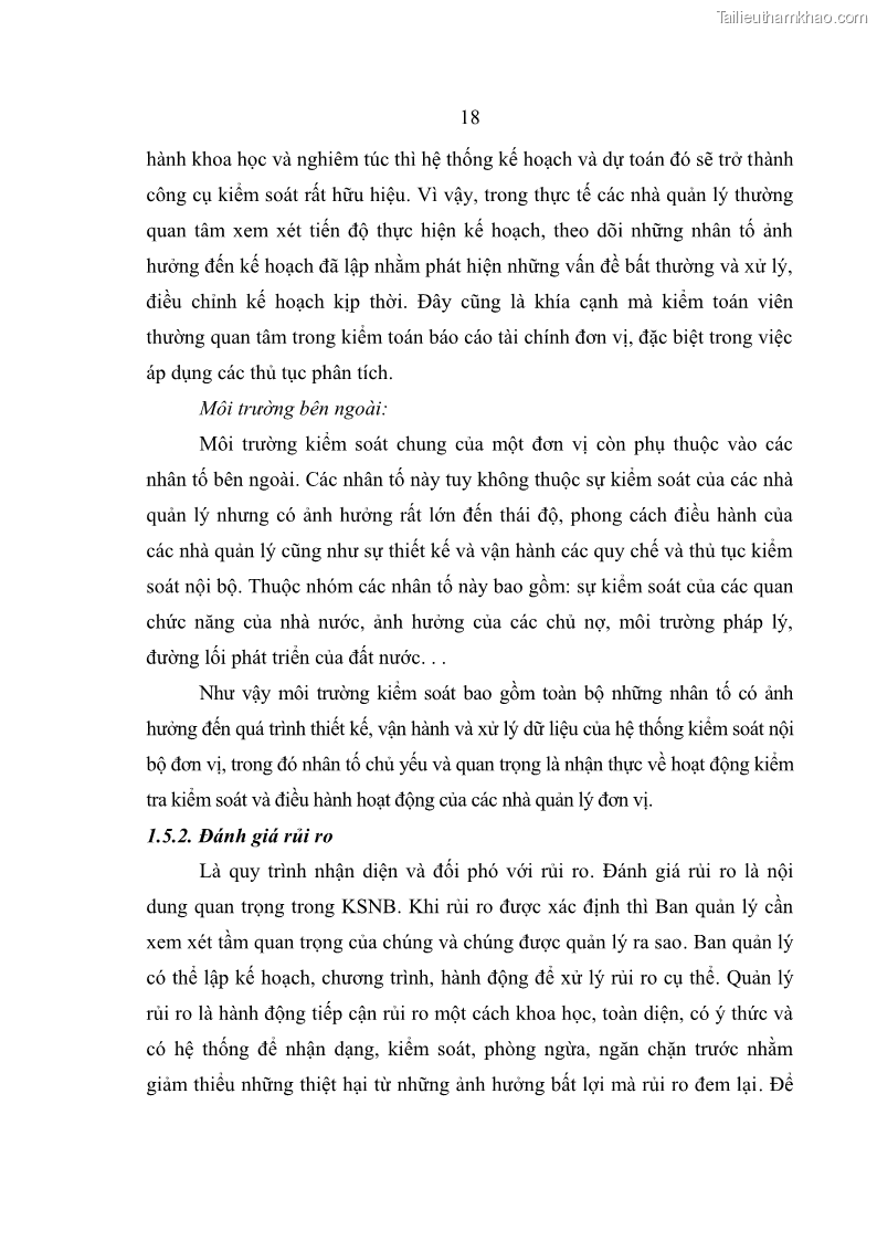 Luận văn thạc sĩ kế toán Hoàn thiện hệ thống kiểm soát nội bộ tại Bệnh viện Hữu nghị Việt Đức - 3 Trang 26