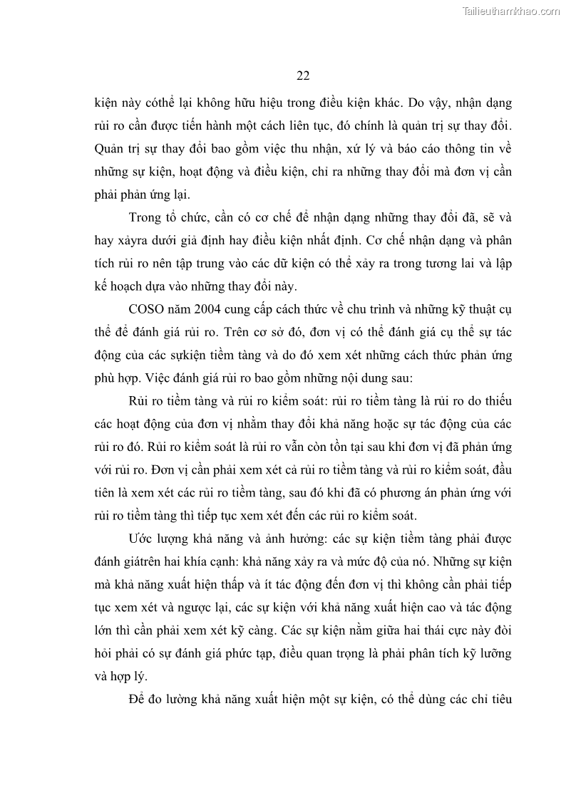Luận văn thạc sĩ kế toán Hoàn thiện hệ thống kiểm soát nội bộ tại Bệnh viện Hữu nghị Việt Đức - 3 Trang 30