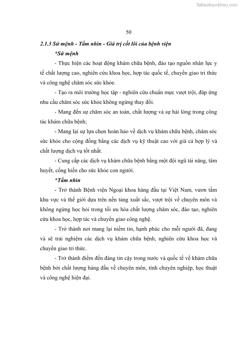 Luận văn thạc sĩ kế toán Hoàn thiện hệ thống kiểm soát nội bộ tại Bệnh viện Hữu nghị Việt Đức - 5 Trang 58