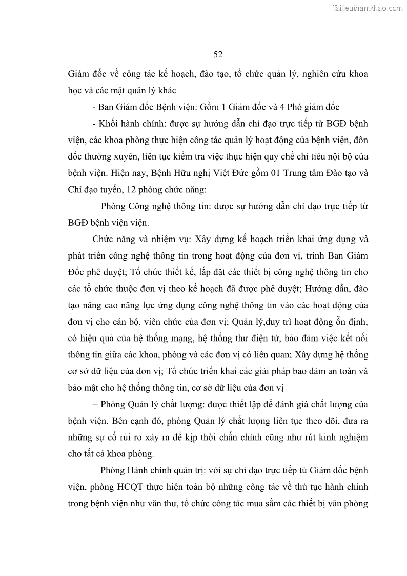 Luận văn thạc sĩ kế toán Hoàn thiện hệ thống kiểm soát nội bộ tại Bệnh viện Hữu nghị Việt Đức - 5 Trang 60