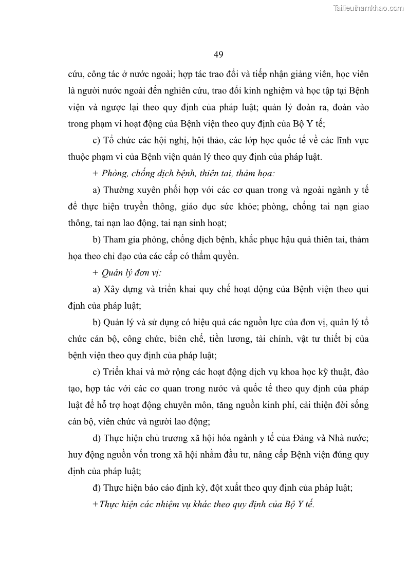 Luận văn thạc sĩ kế toán Hoàn thiện hệ thống kiểm soát nội bộ tại Bệnh viện Hữu nghị Việt Đức - 5 Trang 57