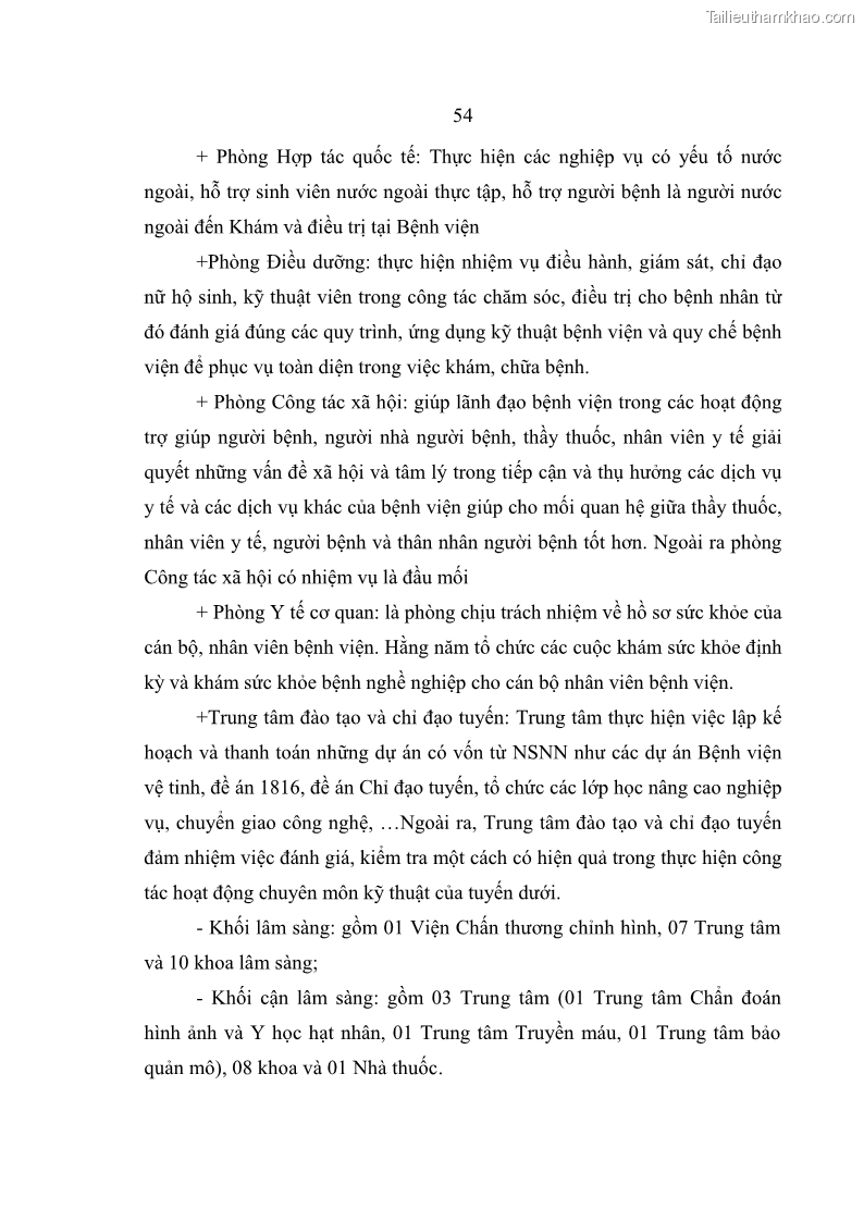 Luận văn thạc sĩ kế toán Hoàn thiện hệ thống kiểm soát nội bộ tại Bệnh viện Hữu nghị Việt Đức - 6 Trang 62