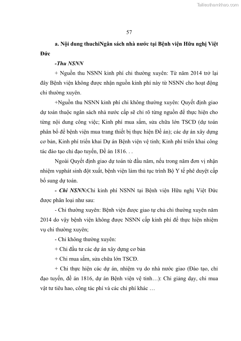 Luận văn thạc sĩ kế toán Hoàn thiện hệ thống kiểm soát nội bộ tại Bệnh viện Hữu nghị Việt Đức - 6 Trang 65