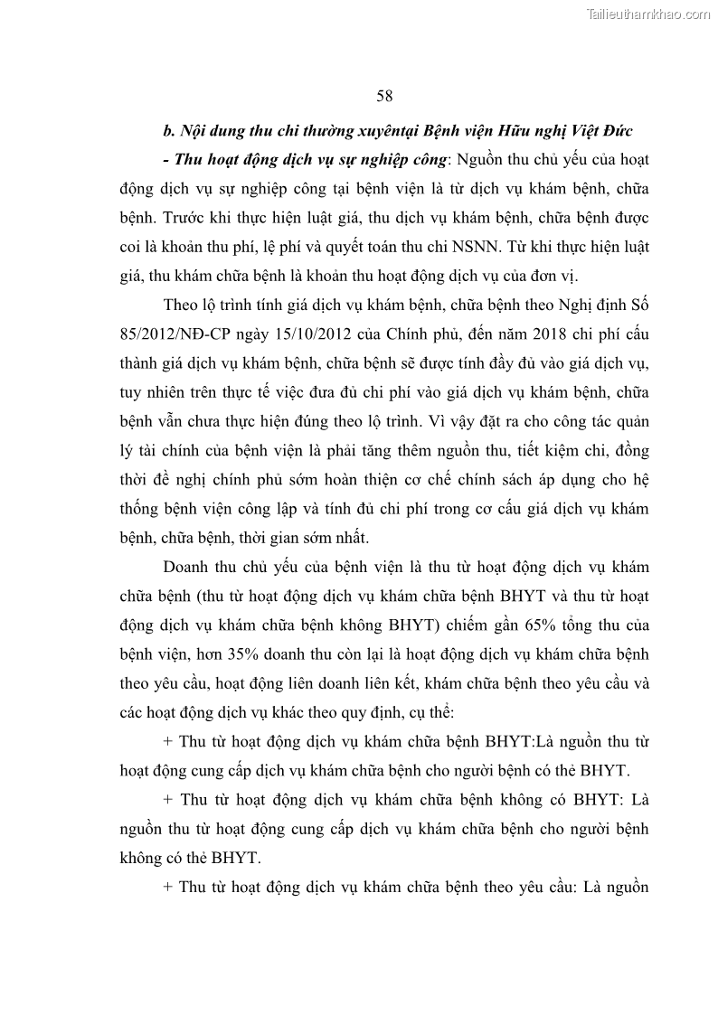 Luận văn thạc sĩ kế toán Hoàn thiện hệ thống kiểm soát nội bộ tại Bệnh viện Hữu nghị Việt Đức - 6 Trang 66