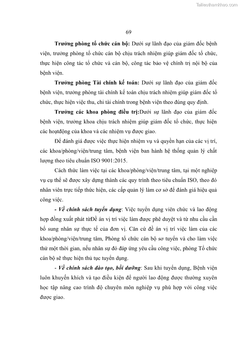 Luận văn thạc sĩ kế toán Hoàn thiện hệ thống kiểm soát nội bộ tại Bệnh viện Hữu nghị Việt Đức - 7 Trang 77