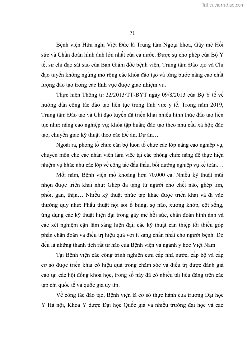 Luận văn thạc sĩ kế toán Hoàn thiện hệ thống kiểm soát nội bộ tại Bệnh viện Hữu nghị Việt Đức - 7 Trang 79