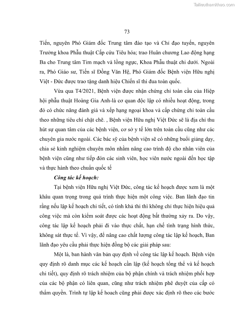 Luận văn thạc sĩ kế toán Hoàn thiện hệ thống kiểm soát nội bộ tại Bệnh viện Hữu nghị Việt Đức - 7 Trang 81