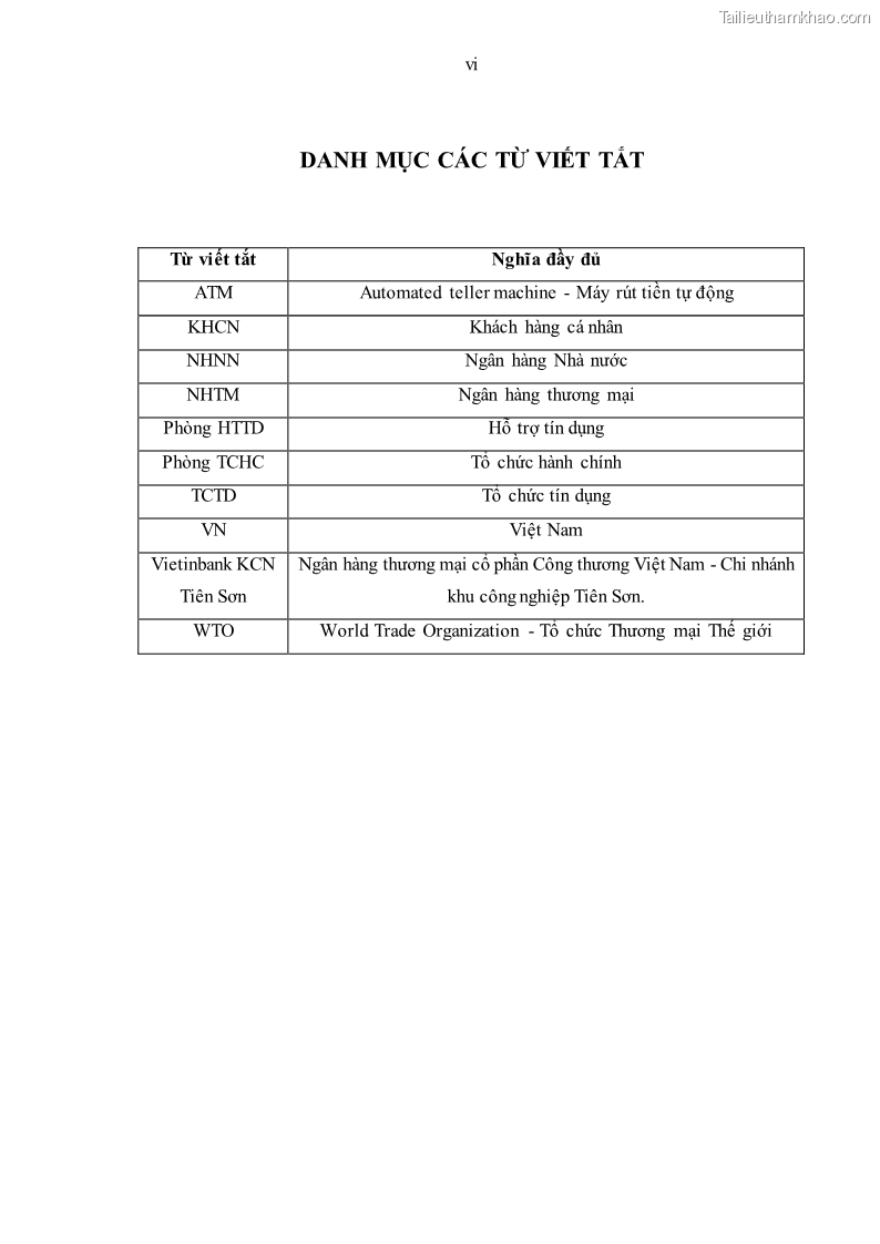 Luận văn thạc sĩ kinh tế Huy động vốn tiền gửi khách hàng cá nhân tại Ngân hàng TMCP Công thương VN – CN KCN Tiên Sơn - 1 Trang 8