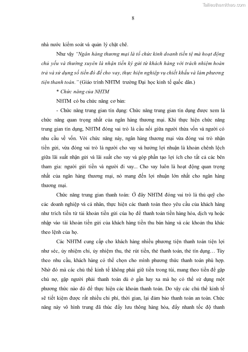 Luận văn thạc sĩ kinh tế Huy động vốn tiền gửi khách hàng cá nhân tại Ngân hàng TMCP Công thương VN – CN KCN Tiên Sơn - 2 Trang 18