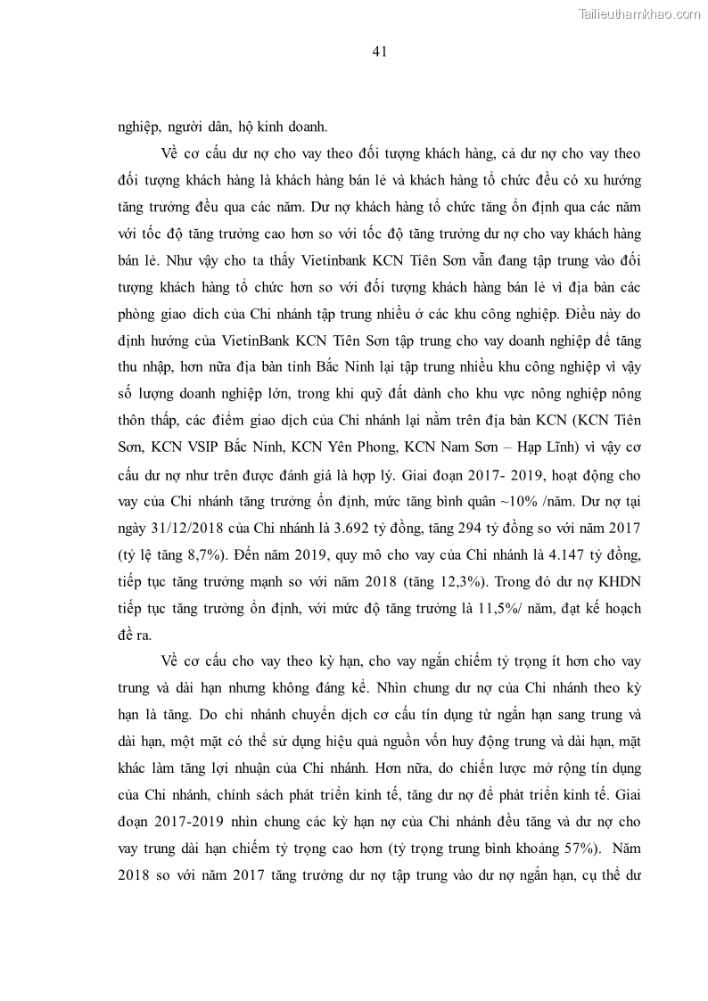 Luận văn thạc sĩ kinh tế Huy động vốn tiền gửi khách hàng cá nhân tại Ngân hàng TMCP Công thương VN – CN KCN Tiên Sơn - 5 Trang 51
