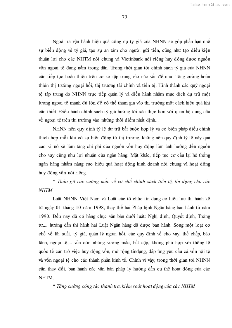 Luận văn thạc sĩ kinh tế Huy động vốn tiền gửi khách hàng cá nhân tại Ngân hàng TMCP Công thương VN – CN KCN Tiên Sơn - 8 Trang 89