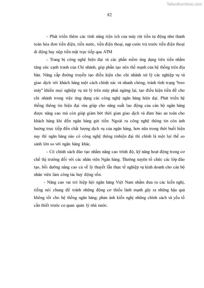 Luận văn thạc sĩ kinh tế Huy động vốn tiền gửi khách hàng cá nhân tại Ngân hàng TMCP Công thương VN – CN KCN Tiên Sơn - 8 Trang 92