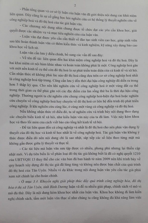 Quá trình Công nghiệp hóa Đô thị hóa ở thị xã Tân Uyên tỉnh Bình Dương 1997 2017 18 2