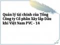 Quản lý tài chính của Tổng Công ty Cổ phần Xây lắp Dầu khí Việt Nam PVC - 14