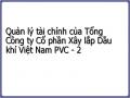 Quản lý tài chính của Tổng Công ty Cổ phần Xây lắp Dầu khí Việt Nam PVC - 2