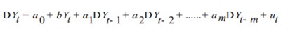 Trong đó Y t Biến chuỗi thời gian cần khảo sát ∆ toán hạn sai phân b a 0 1