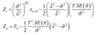 Tπ 0 và 𝑇 π ̂ Các thống kê bổ sung này ký hiệu là Z t và Z π có dạng 3