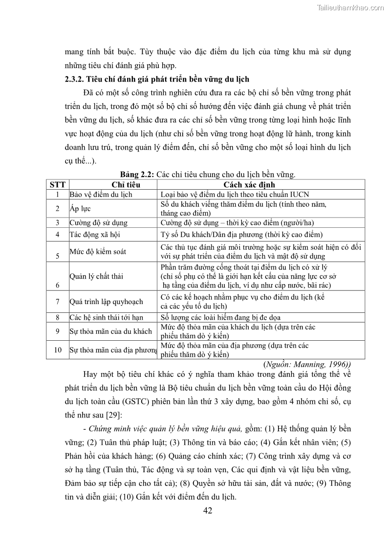 Luận án tiến sĩ kinh tế Phát triển bền vững du lịch tại Thanh Hóa - 5 Trang 52