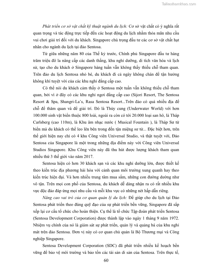 Luận án tiến sĩ kinh tế Phát triển bền vững du lịch tại Thanh Hóa - 6 Trang 70