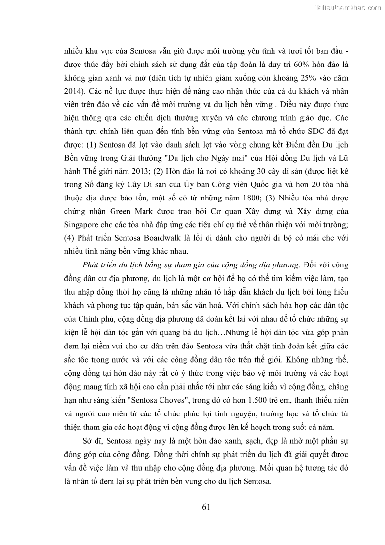 Luận án tiến sĩ kinh tế Phát triển bền vững du lịch tại Thanh Hóa - 6 Trang 71