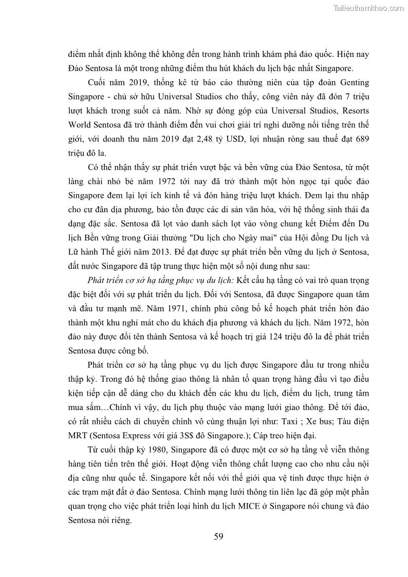 Luận án tiến sĩ kinh tế Phát triển bền vững du lịch tại Thanh Hóa - 6 Trang 69