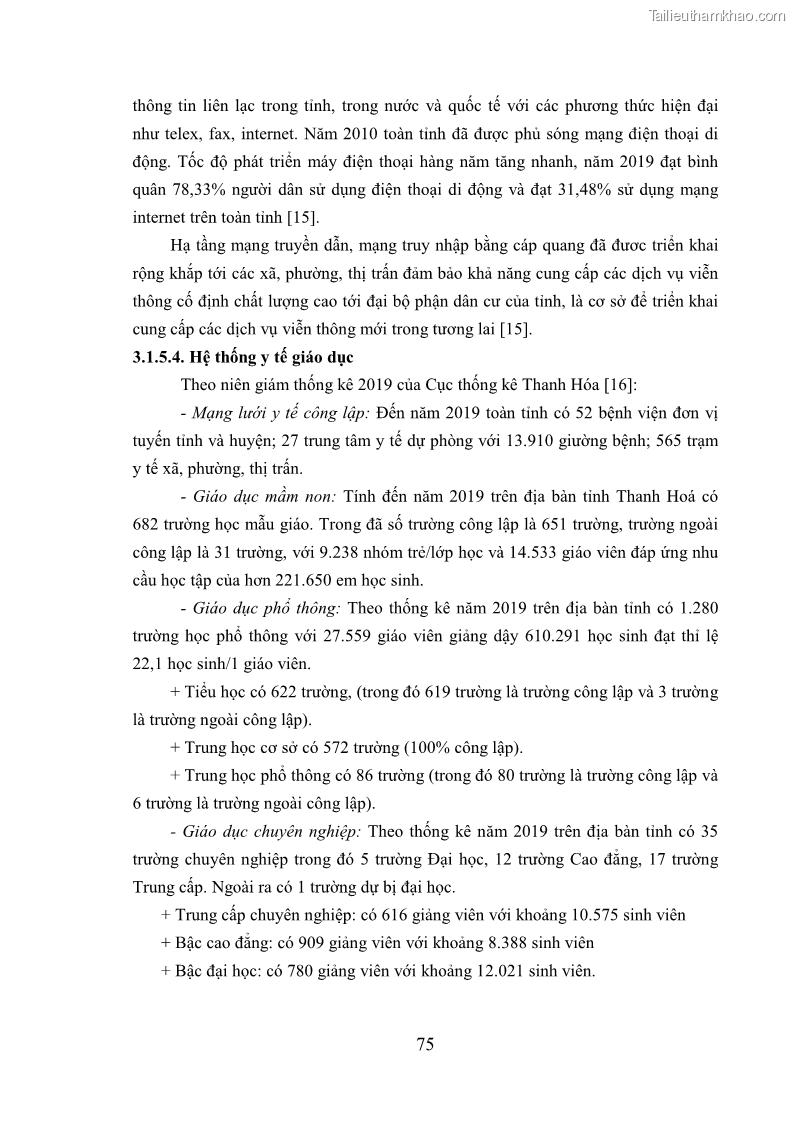 Luận án tiến sĩ kinh tế Phát triển bền vững du lịch tại Thanh Hóa - 8 Trang 85