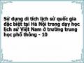 Nội Dung Lịch Sử Việt Nam Cấp Trung Học Phổ Thông Cần Sử Dụng Di Tích Lịch Sử Quốc Gia Đặc Biệt Tại Hà Nội