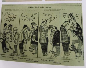 Hình 4 3 Tranh Thua cay cắn quan Nguồn Lí Trực Dũng 2011 Biếm họa Việt Nam 2
