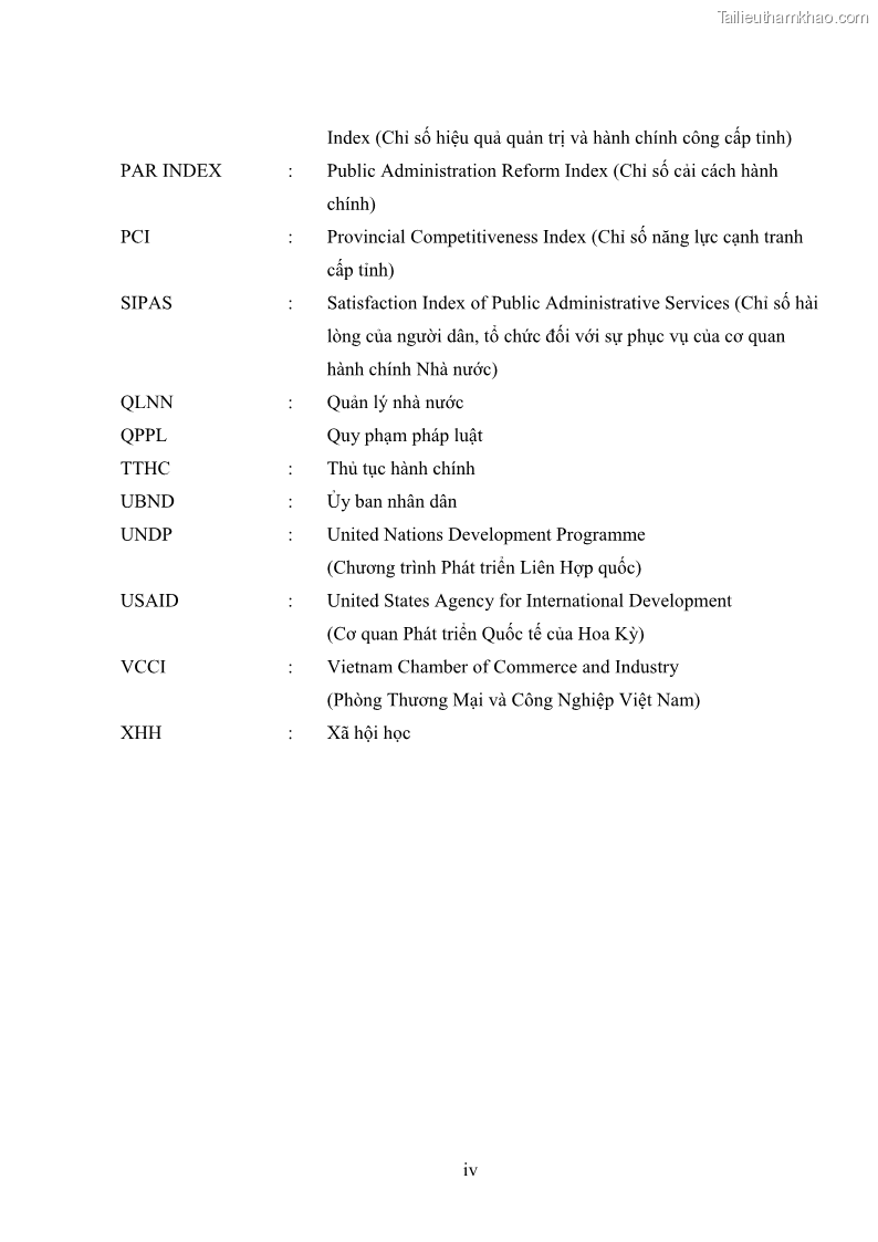 Luận án tiến sĩ quản trị kinh doanh Nâng cao chất lượng cung ứng dịch vụ hành chính công tỉnh Quảng Bình - 1 Trang 6
