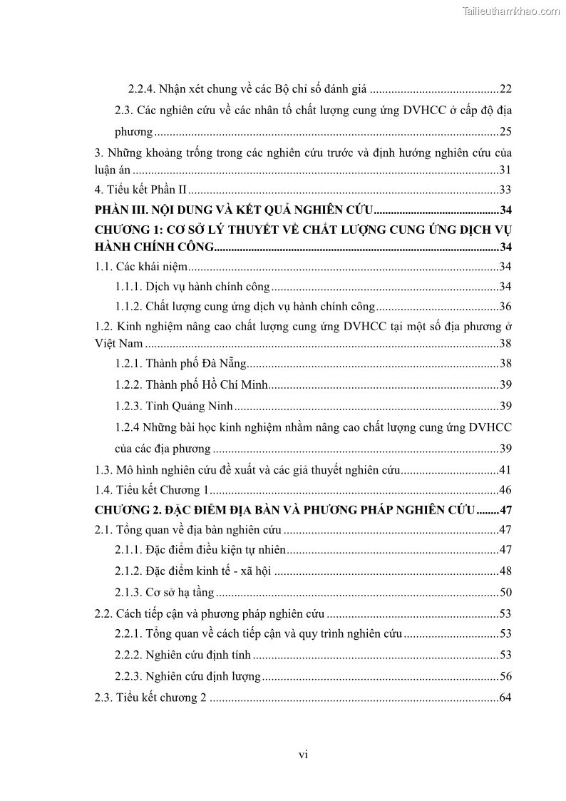 Luận án tiến sĩ quản trị kinh doanh Nâng cao chất lượng cung ứng dịch vụ hành chính công tỉnh Quảng Bình - 1 Trang 8