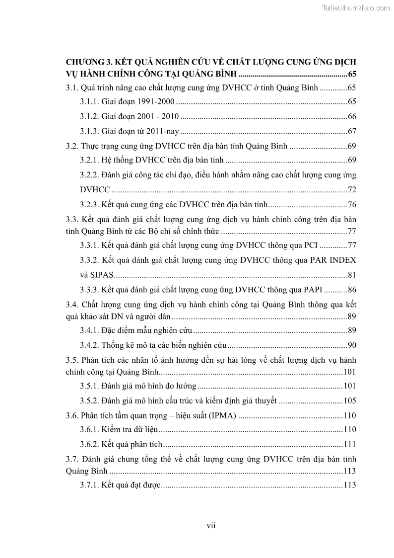 Luận án tiến sĩ quản trị kinh doanh Nâng cao chất lượng cung ứng dịch vụ hành chính công tỉnh Quảng Bình - 1 Trang 9
