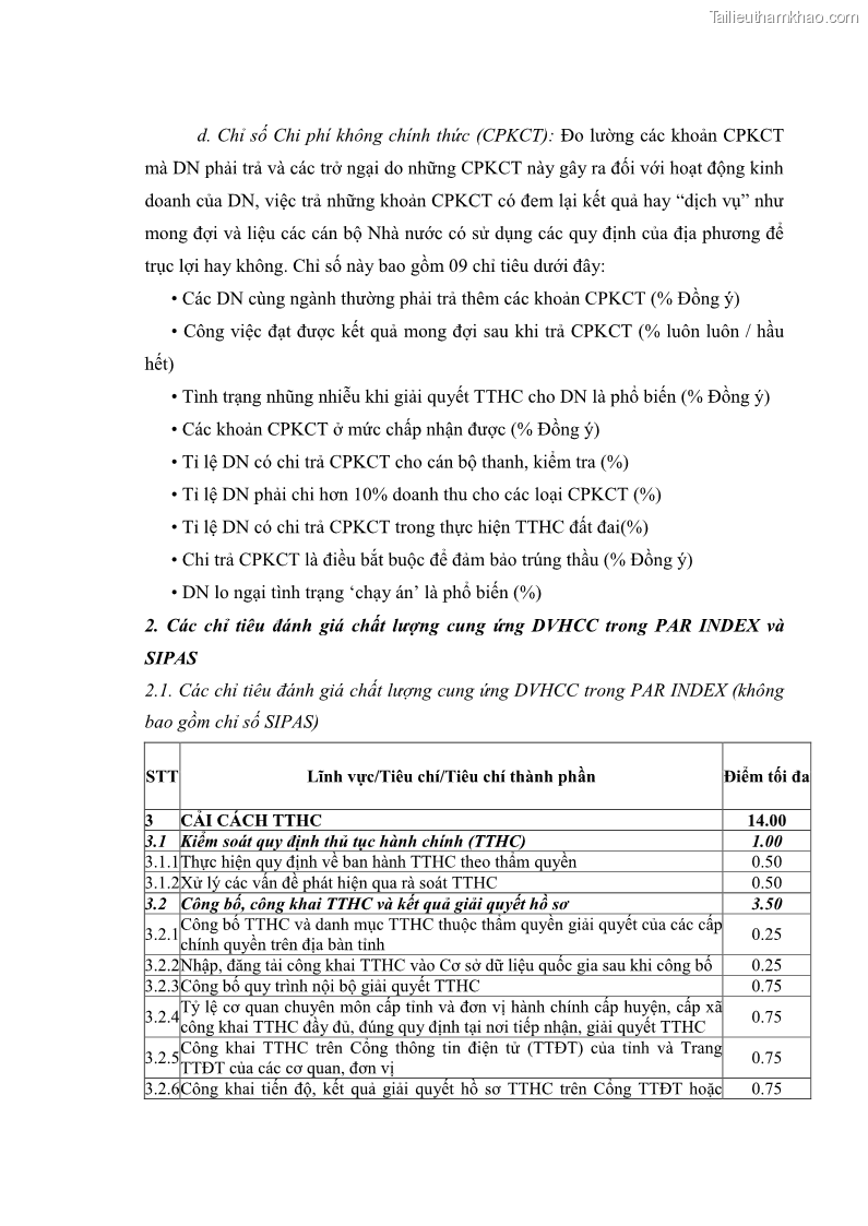 Luận án tiến sĩ quản trị kinh doanh Nâng cao chất lượng cung ứng dịch vụ hành chính công tỉnh Quảng Bình - 15 Trang 172