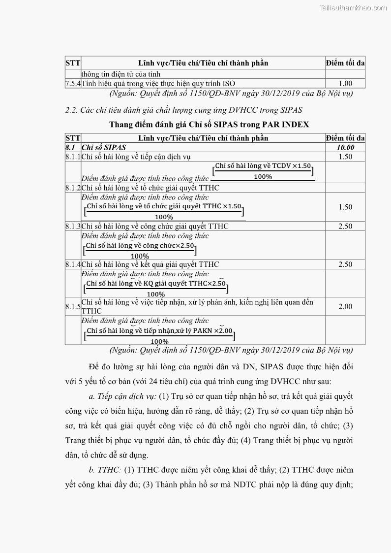 Luận án tiến sĩ quản trị kinh doanh Nâng cao chất lượng cung ứng dịch vụ hành chính công tỉnh Quảng Bình - 15 Trang 175